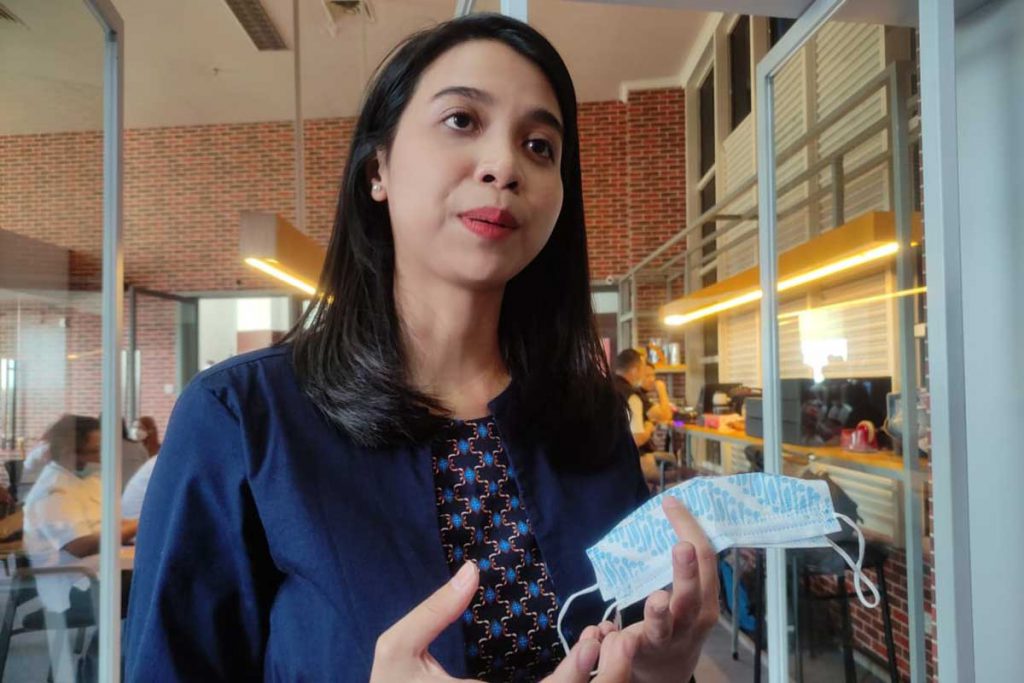 Regional Operational Manager Hub 9, Sausan Putri Pratiwi, SIKom, MEI, menjawab pertanyaan awak media. (rhd) - Ecosystem Connect-Hub 9 Jatim Bidik Mahasiswa Kembangkan Usaha Berbasis Startup Digital