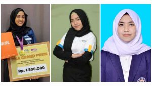 Salma, Zahro dan Nadya terpilih jadi Mahasiswa Berprestasi Polinema 2022. (ist) - Tiga Cewek Cantik Ini Terpilih Jadi Mahasiswa Berprestasi Polinema 2022
