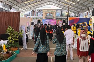 Situasi hari pertama Pameran Gelar Karya SMKN 4 Kota Malang. (bim) - Terapkan Sistem Pembelajaran PBL SMKN 4 Kota Malang Pameran Gelar Karya