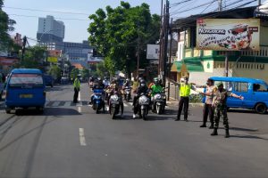 TNI-Polri pantau Pos Pam PMK Terminal Landungsari. (ist) - TNI-Polri Pantau Pos Pam PMK Terminal Landungsari