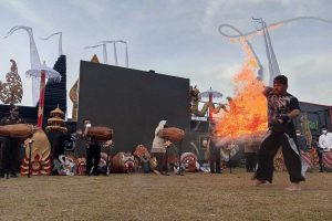 Wali Kota Batu dan jajaran Forkompinda melakukan prosesi pembukaan Batu Culture Festival. (ist) - Batu Culture Festival, Suguhkan Seni Budaya Sepanjang Juni 2022
