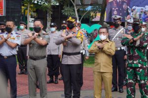 Kapolres Batu didampingi Wawali Batu, Sekretaris Pol PP dan Kabid Lalin Dishub Batu. (ist)