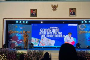 Wali Kota Malang, Sutiaji, saat memberikan sambutan dan materi Gemarikan 2022. (bim)