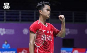 Atlet Indonesia Anthony Sinisuka Ginting. (ist) - Anthony Sinisuka Ginting Menang, Indonesia Juara Umum di Singapore Open 2022