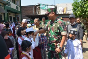 danrem 083bdj berkunjung silaturahmi di yayasan yatim miftahul ulum