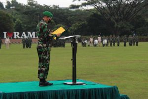 Danrindam V/Brw bacakan pesan KASAD. (ist) - Upacara 17-an, KASAD Sampaikan Pesan Ini