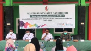 Disperinaker Bojonegoro Gelar Pelatihan Menjahit dan Bordir