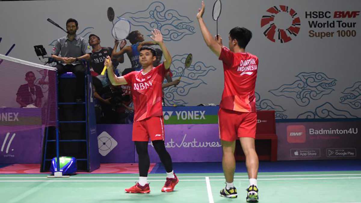 Ganda putra Indonesia Leo-Daniel. (ist) - Kalahkan Rekan Senegara, Leo/Daniel Juara Singapore Open 2022