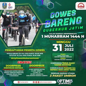 gowes bareng gubernur jatim