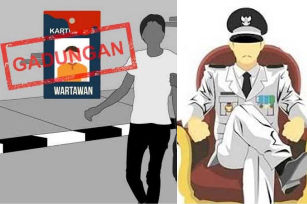 Ilustrasi wartawan gadungan memanfaatkan foto bersama Bupati. (ist) - Awas! Wartawan Gadungan Minta Proyek ke OPD, Modal Foto Bersama Bupati