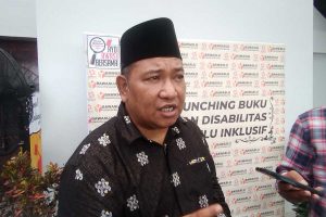 Ketua Bawaslu Kabupaten Malang Mohammad Wahyudi. (ws6) - Bawaslu Kabupaten Malang Libatkan Para Disabilitas Untuk Sukseskan Pemilu 2024