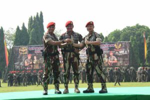 Pelantikan Letkol Inf Romel Jangga Wardhana sebagai Dangrup 1 Kopassus. (ist) - Letkol Inf Romel Jangga Wardhana Dilantik Jadi Dangrup 1 Kopassus