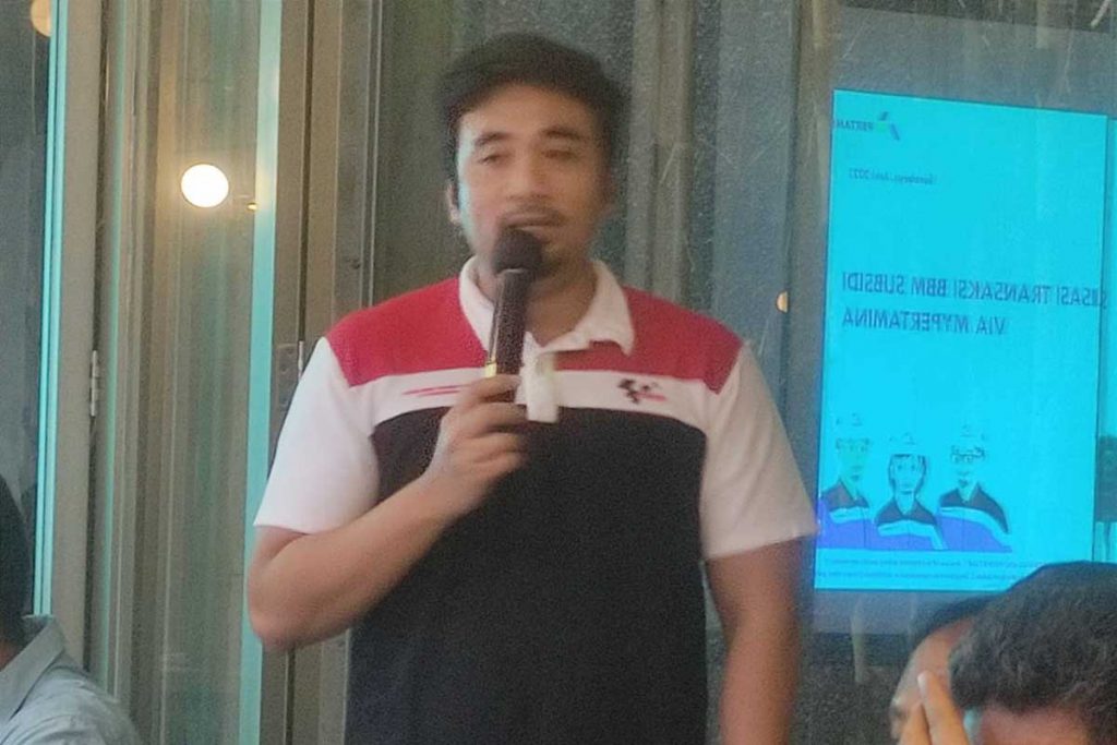 Section Head Communication & Relations Pertamina Patra Niaga Region Jatimbalinus, Arya Yusa Dwicandra, sosialisasi Pendaftaran Subsidi Tepat BBM. (rhd) - Pendaftaran Subsidi Tepat BBM Membludak, Pertamina Perluas 50 Kota/Kabupaten - Di Jawa Timur, sementara di Kota Malang, Kota Mojokerto dan Kota Madiun