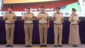 Seragam baru Kementerian ATR/BPN. (ist) - Begini Tampilan Seragam Baru Pegawai ATR/BPN, Pakai Tongkat dan Baret