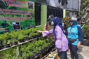 Tim dewan juri lomba urban farming Dispangtan Kota Malang, saat melakukan penilaian. (ist) - Dispangtan Gelar Lomba Urban Farming Menuju Ketahanan Pangan di Tingkat Kelurahan