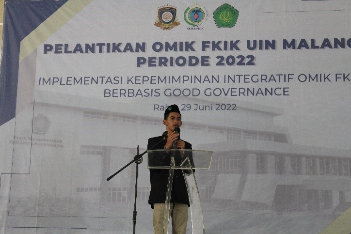 Sambutan Ketua DEMA FKIK UIN Malang 2022