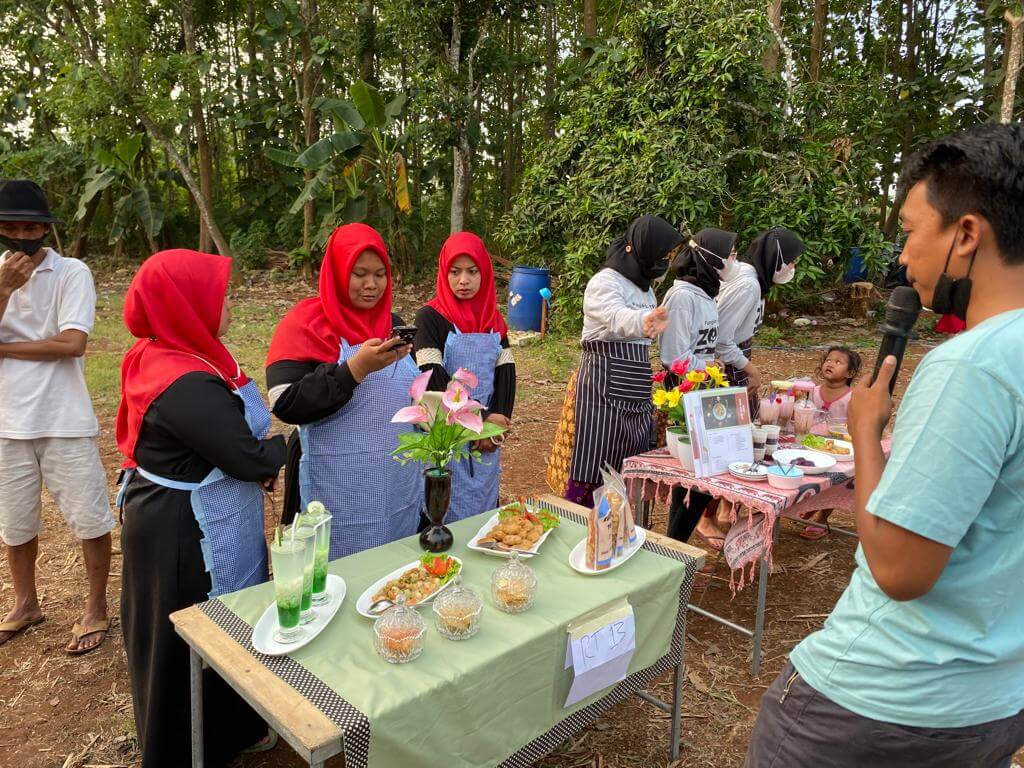 acara launching yang diwarnai dengan lomba memasak masakan yang berbahan utama ubi talas pratama