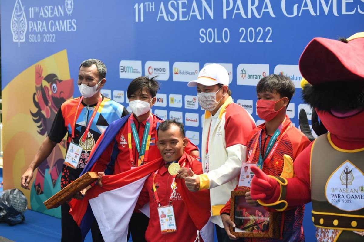 Atlet Indonesia di Asean Para Games 2022. (ist) - Indonesia Kokoh Puncaki Klasemen ASEAN Para Games 2022 Solo