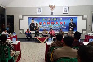 Dandim menyampaikan pentingnya keterlibatan semua elemen. (ist) - Dandim 0833 Hadiri Kandani Polresta Malang Kota