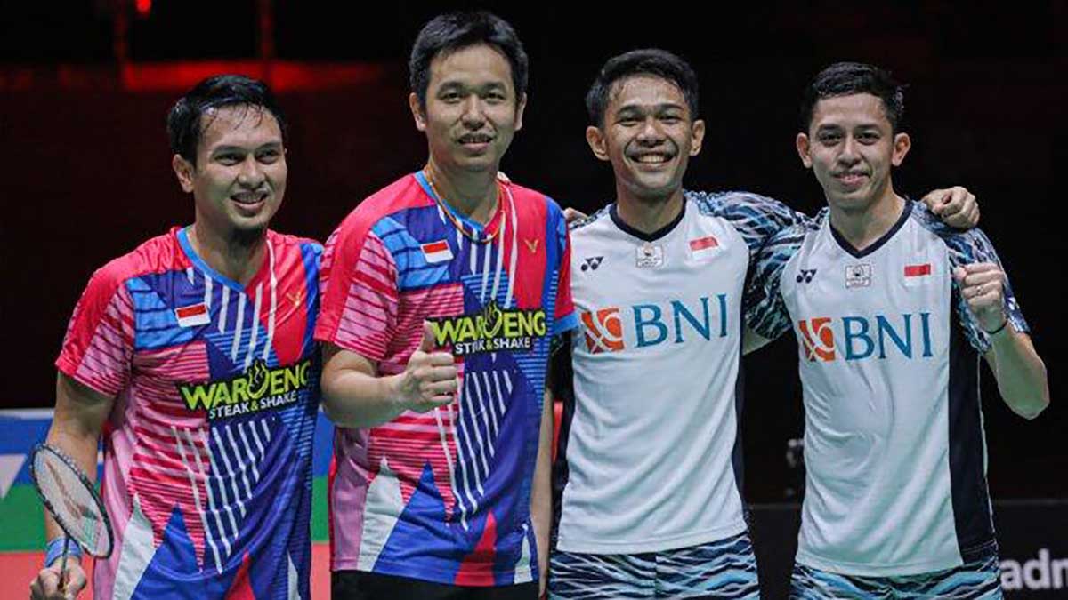 Ganda putra Indonesia. (ist) - BWF World Championship 2022: Indonesia Pastikan 1 Tempat di Final
