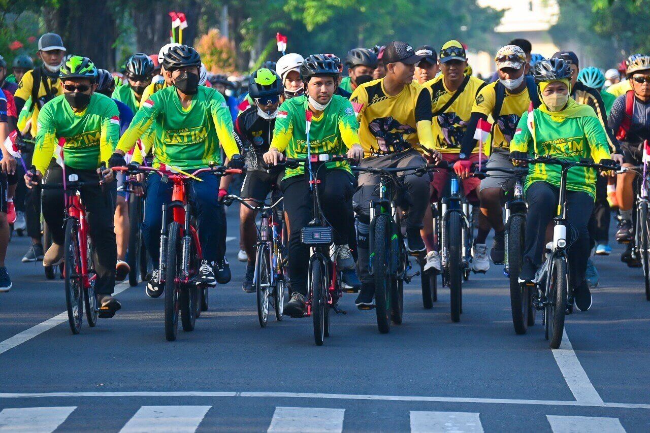 gowes bersama gubernur jatim