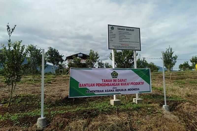 ilustrasi sebidang tanah wakaf. ist.
