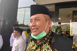 Kepala Kantor Kemenag Kota Malang, Muhtar Hazawawi, saat menjawab pertanyaan awak media. (bim) - Kemenag Kota Malang Sebut Pelaksanan Haji 2022 Lancar, Tahun Depan Kuota Haji Bakal Bertambah