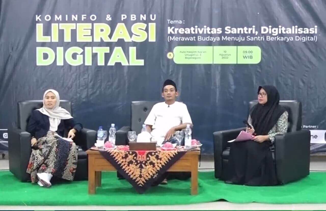 lakpesdam pcnu bojonegoro bersama kemenkominfo dorong santri tingkatkan literasi digital 1
