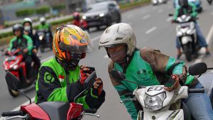 Ojek online. (ist) - Batal! Kemenhub Tak Jadi Naikkan Tarif Ojek Online Hari Ini