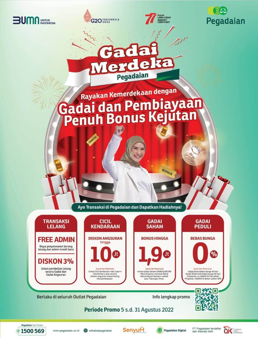 pt pegadaian program merdeka dari bunga