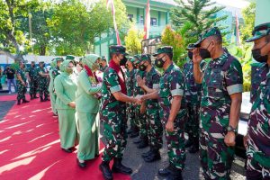 pangdam v brawijaya mayjen tni nurchahyanto rombongan melakukan kunjungan kerja ke kodim 0813bojonegoro