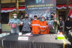 pencurian kendaraan bermotor di depan halaman polresta malang kota