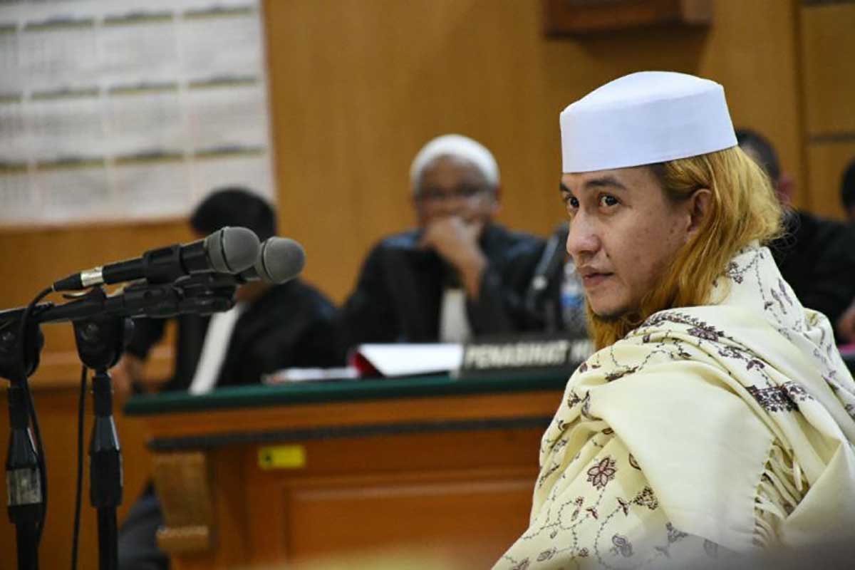 Persidangan Bahar bin Smith. (ist) - Bahar bin Smith Divonis 6 Bulan Penjara Kasus Penyebaran Hoax