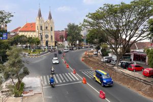 progres penyelesaian pembangunan zona tiga kayutangan. bim