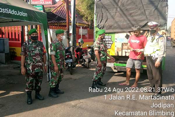 TNI-Polri tetap masifkan Pos Pam PMK. (ist) - Meski Menurun, TNI-Polri Masifkan Pos Pam PMK