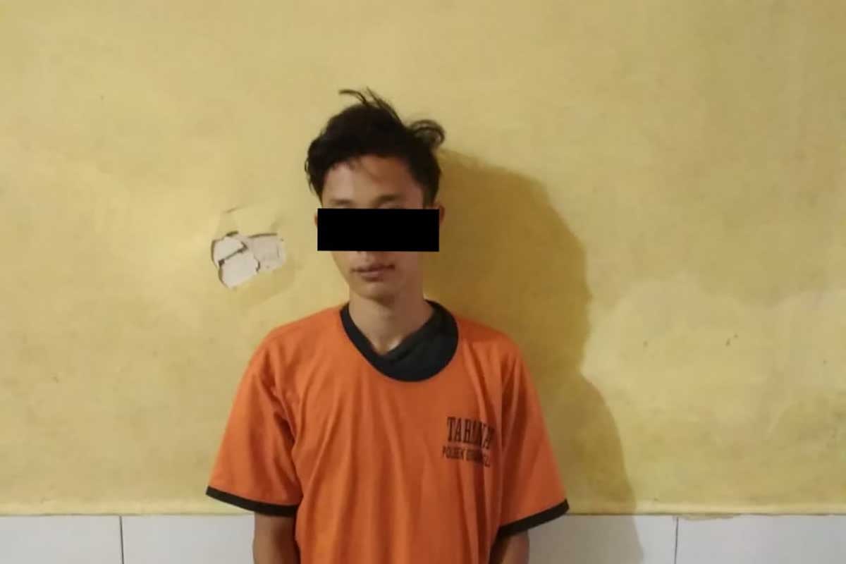 Tersangka penipuan kurir. (ist) - Alasan Uang Ketinggalan, Pemuda Gondanglegi Tipu Kurir