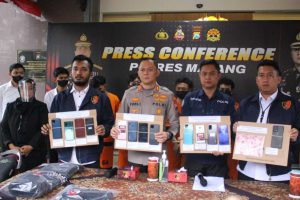 ungkap kasus pencopetan oleh polres malang