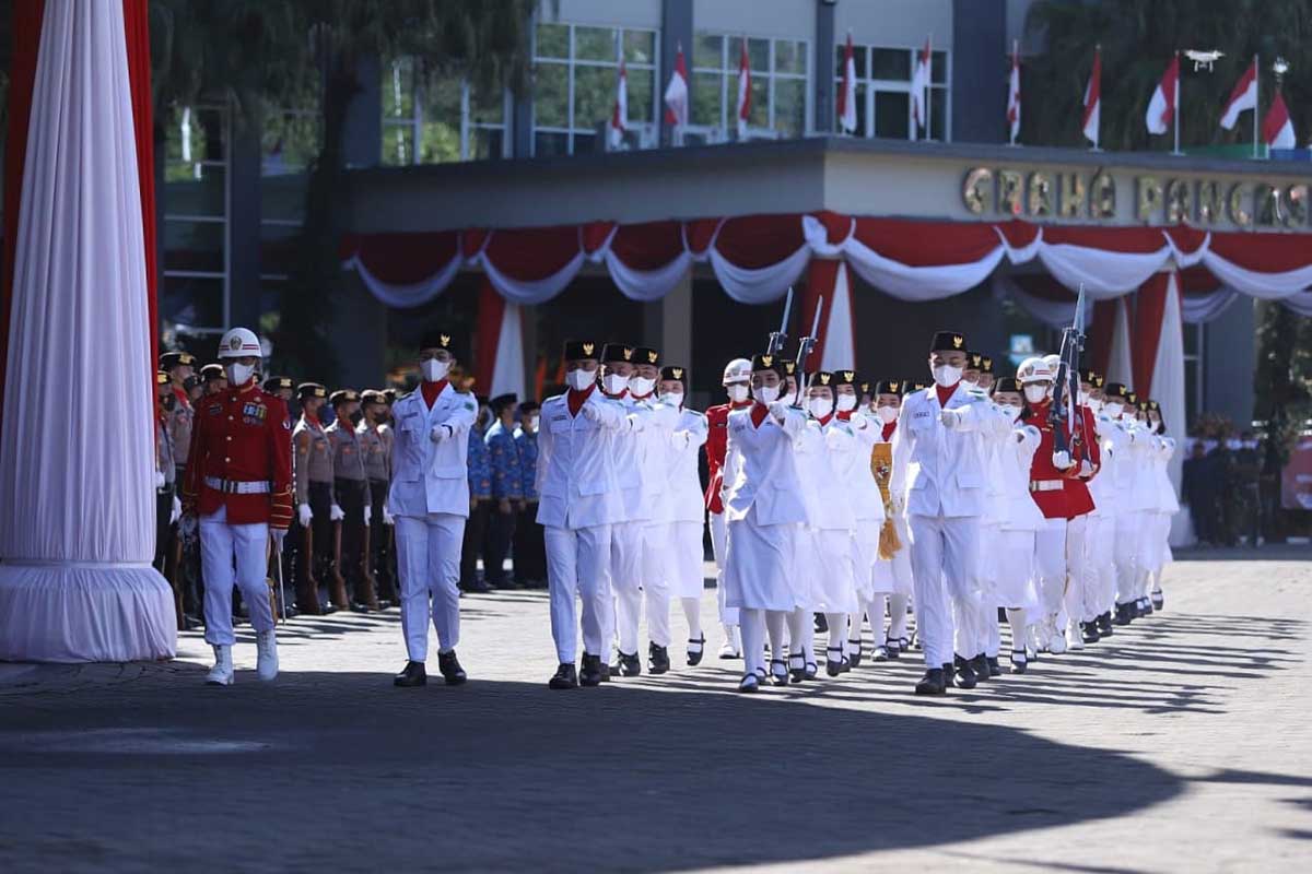 Upacara Peringatan HUT 77 Kemerdekaan Republik Indonesia. (ist) - Momen Hari Kemerdekaan RI, Wali Kota Ajak Masyarakat Bangkit Bersama