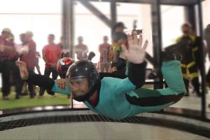 Dandim 0833/Kota Malang latihan skydiving wind tunnel di Divif 2 Kostrad. (ist) - Dandim 0833 Kota Malang Latihan Skydiving dan Menembak di Divif 2 Kostrad