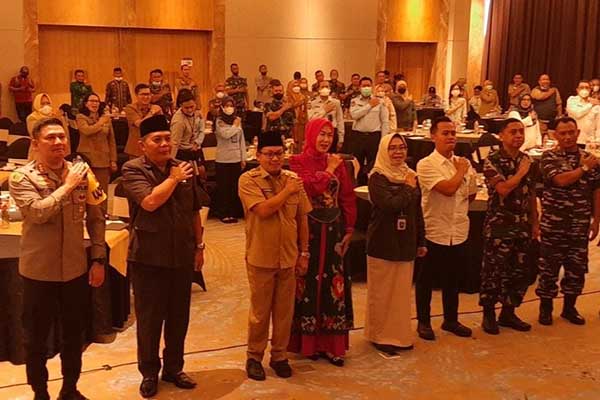 Forkopimda dalam Rakor Reksosek 2022. (ist) - Kodim 0833 Sepakat Pentingnya Reksosek 2022
