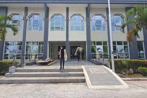 Gerbang masuk Mall Pelayanan Publik. (dik) - Sebulan Lagi Beroperasi MPP untuk Warga Kota Batu