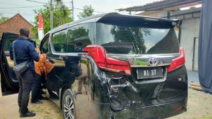 Kecelakaan rombongan Mentan Syahrul Yasin Limpo. (ist) - Mentan Syahrul Yasin Limpo Kecelakaan di Tol Jombang, Begini Kondisi Terbarunya