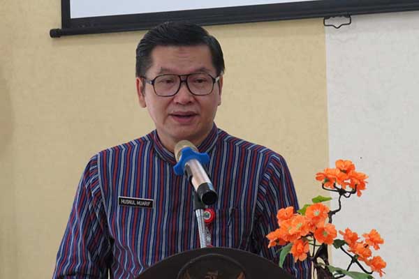 Kepala Dinkes Kota Malang, dr Husnul Muarif, saat memberikan sambutan. (ist) - Peringati Hari Jantung Sedunia 2022, Dinkes Kota Malang Upgrading Pengetahuan Tenaga Medis