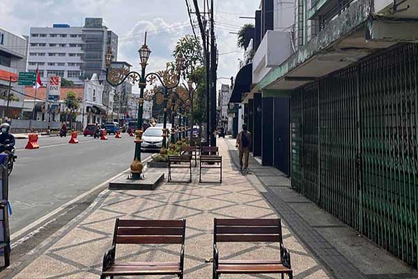Koridor Kayutangan Heritage, yang saat ini belum memiliki lahan parkir. (bim) - Dipangkas Rp4 Miliar, Pembangunan Lahan Parkir Vertikal Kayutangan Dekati Realisasi