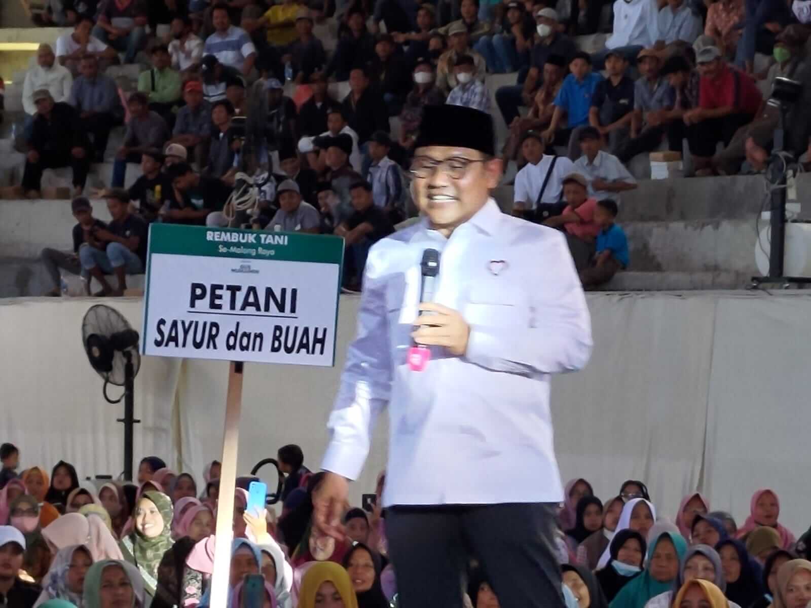 muhaimin iskandar saat memberi sambutan