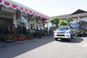 pangdam v brawijaya pimpin acara pemberangkatan kontingen piala kasad11
