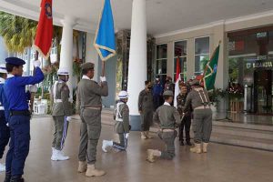 Persiapan pemberangkatan bendera Pataka Jer Basuki Mawa Beya. (ist) - Kirab Bendera Pataka Jer Basuki Mawa Beya Singgah di Kota Batu
