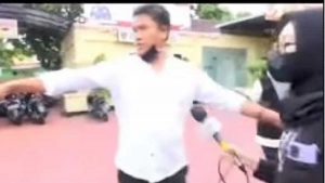 Polisi minta wartawan bicara dengan pohon. (ist) - Polisi yang Suruh Wartawan Bicara dengan Pohon Akan Disanksi