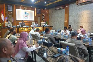 Rapat kordinasi memecahkan kemacetan di Kota Malang. (ist) - Kemacetan di Jalan Bandung, Polresta Malang Kota, Dishub dan Satpol PP Keluarkan Tiga Skema