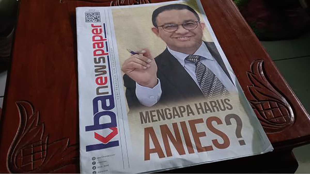 Tabloid Anies. (ist) - Bawaslu Tak Lanjutkan Laporan Tabloid Anies di Malang
